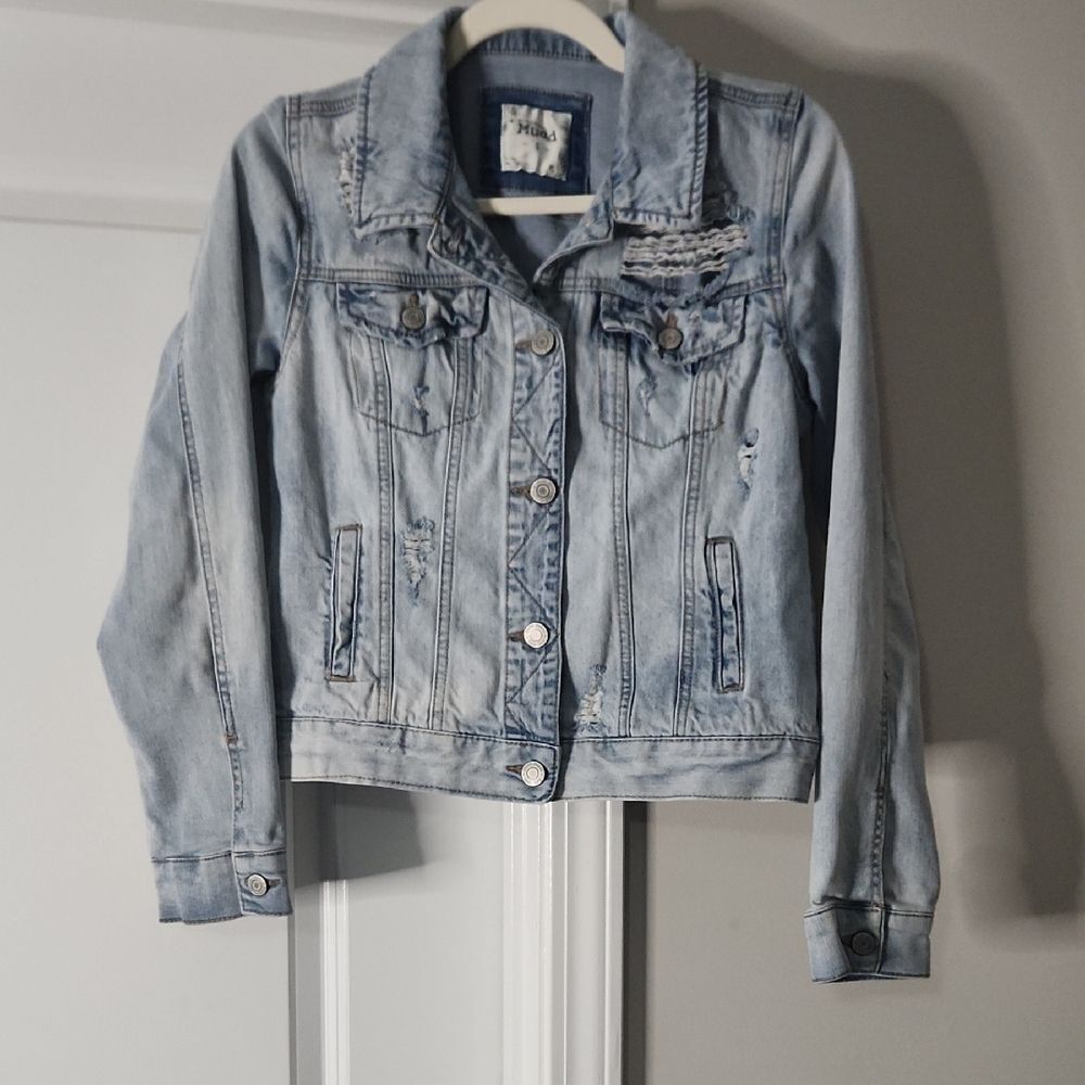 Distressed Denim Jacket | Mudd | Size S